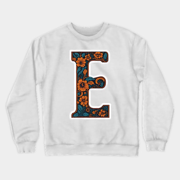 Letter E (V) Crewneck Sweatshirt by design19970